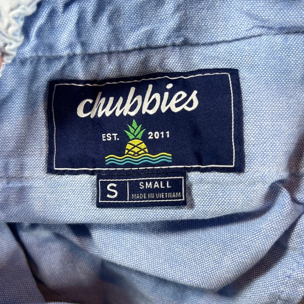 Chubbies Everywear Shorts Mens Small Light Blue 4 Inch Inseam Regular Fit